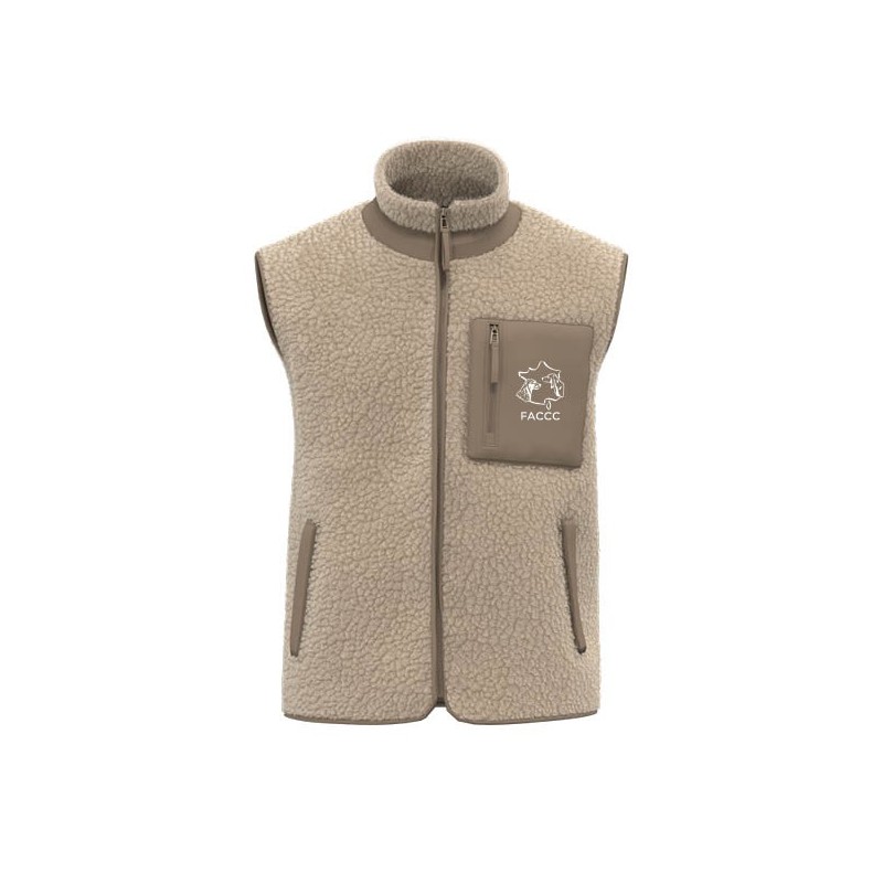 Bodywarmer sherpa unisexe