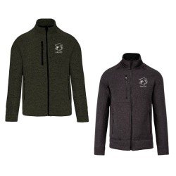 Veste zippée chinée homme
