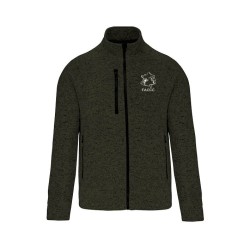Veste zippée chinée homme