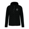 Veste zippée chinée capuche homme