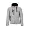 Veste zippée chinée capuche homme