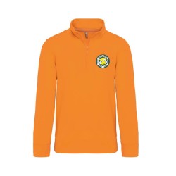 Sweat col zippé unisexe