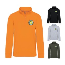 Sweat col zippé unisexe