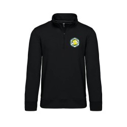 Sweat col zippé unisexe