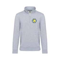 Sweat col zippé unisexe