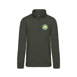 Sweat col zippé unisexe