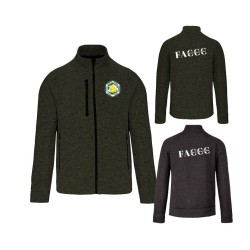 Veste zippée chinée femme