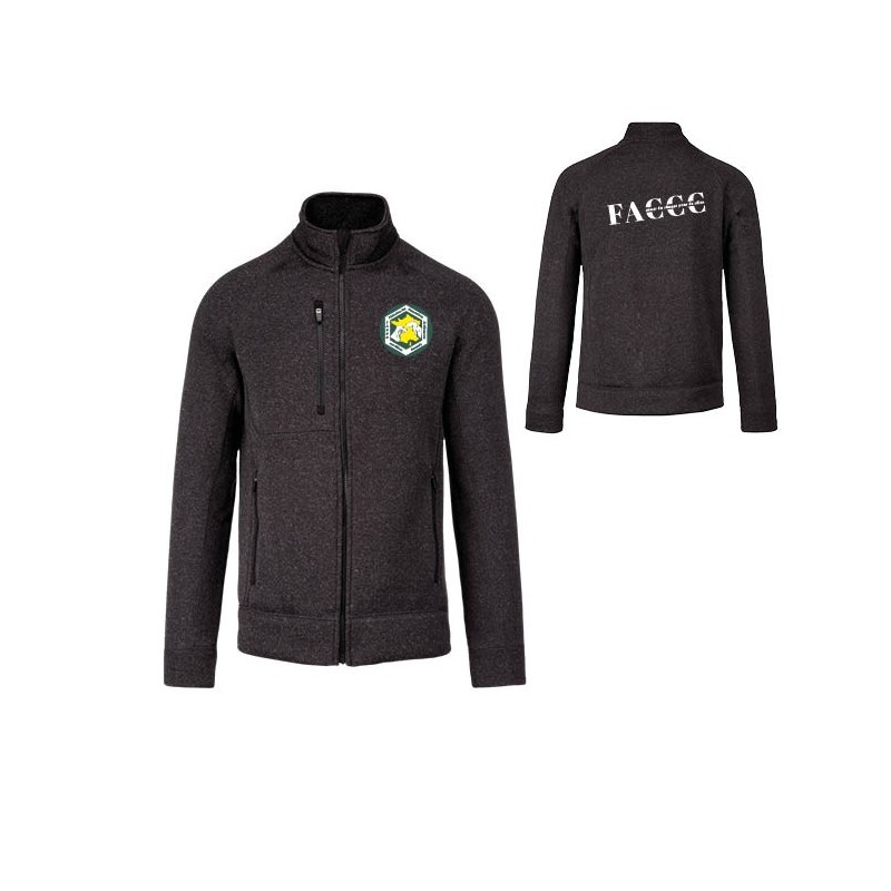 Veste zippée chinée femme