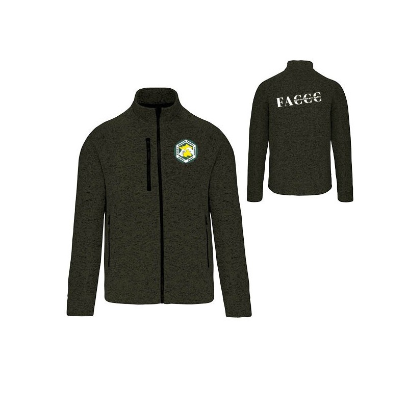Veste zippée chinée femme